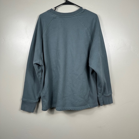 Vuori Women's Restore Oversized Crew Sweatshirt Pale Grey Heather Size Large - Picture 4 of 6